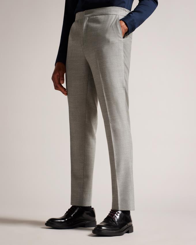 Pantalon Ted Baker Slim Fit Herringbone Grise Homme | YSZ-89194243